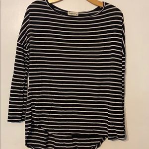 Striped long sleeve tee